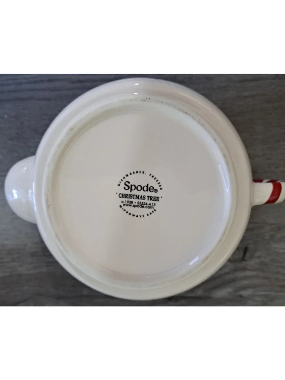 Spode Christmas Tree Candy Cane Teapot for One